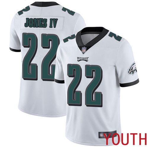 Youth Philadelphia Eagles #22 Sidney Jones White Vapor Untouchable NFL Jersey Limited Player Football